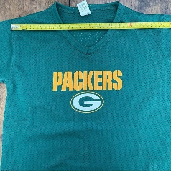 Green Bay Packers mesh jersey shirt. Youth M, Women’s S/M. - Picture 5 of 6